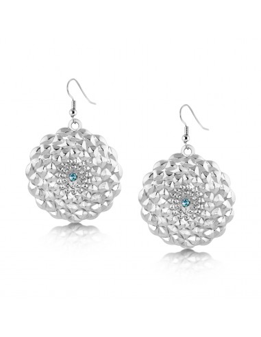 Carolina Pinecone Large Earring (Blue Crystal) prix