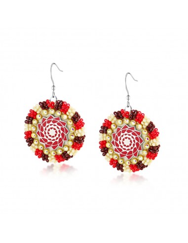 Hand Beaded Earrings SM Red ouvre sa boutique