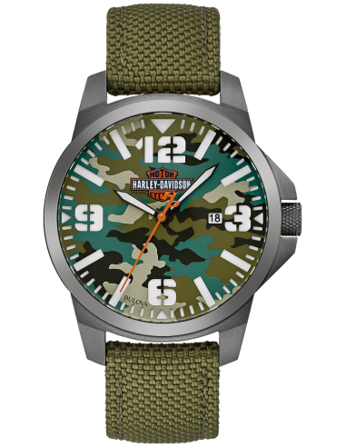 Harley Davidson Camouflage Watch Model  :78b157 Dans la société mordern