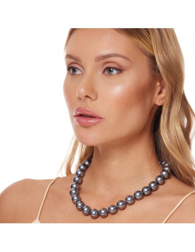 Dark Grey Pearl Necklace acheter